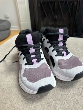 On Running Women's Cloud Runner Sneakers in Lavender/White/Black
